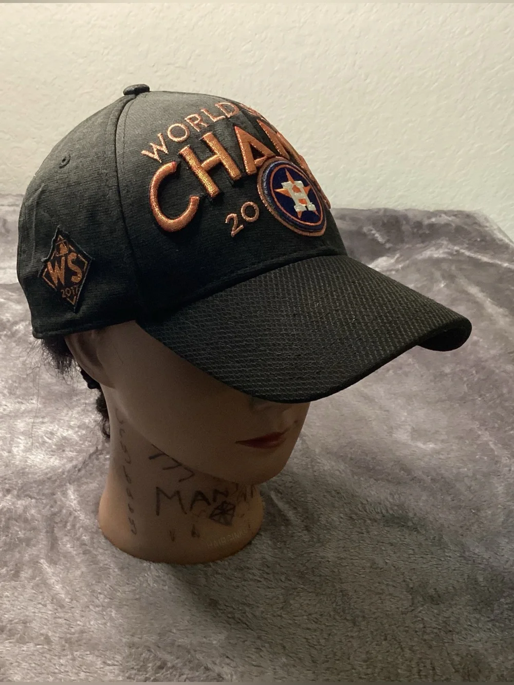 New Era Black Cap with Orange and Navy World Series 